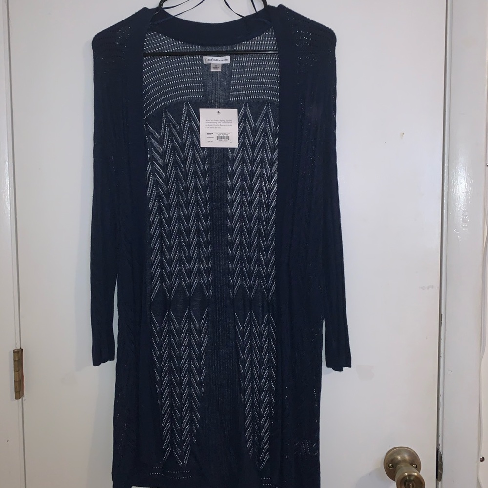 Croft & barrow navy blue cardigan